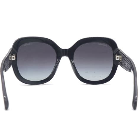 CHANEL Stingray Polarized CC Sunglasses Black